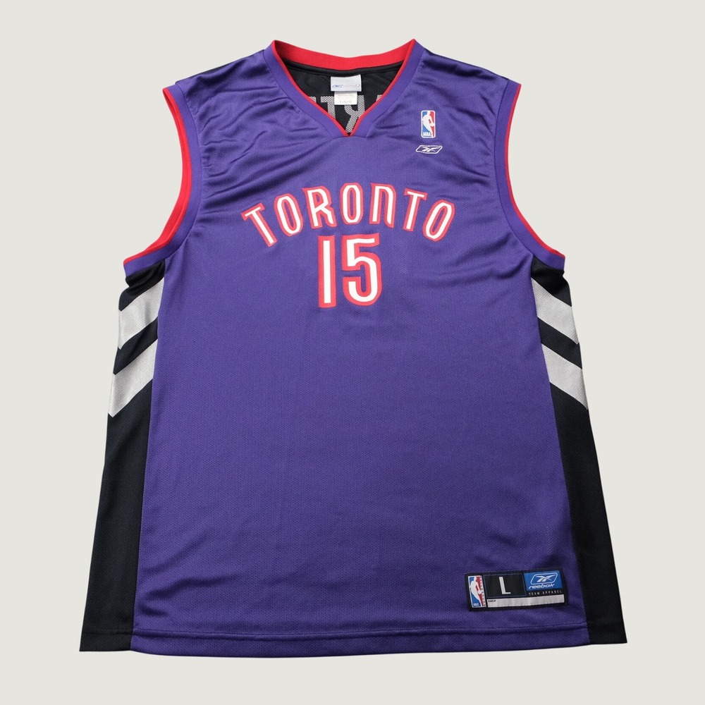 Reebok Vince Carter Toronto Raptors Jersey L Purple NBA Y2K Basketball